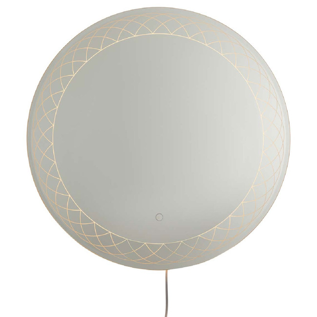 Interlace Backlit Plug-in LED Mirror by Nova of California