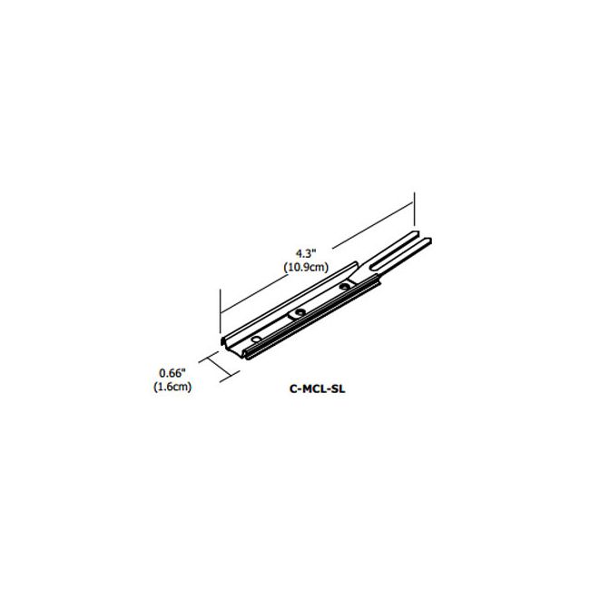 Cirrus Channel Locking Slide Clip by PureEdge Lighting
