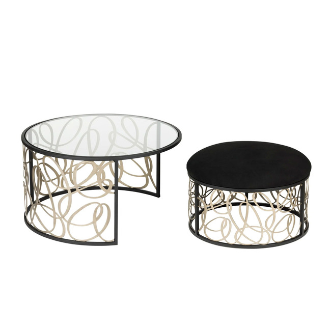 Scribble Nesting Coffee Table Set of 2 by Varaluz