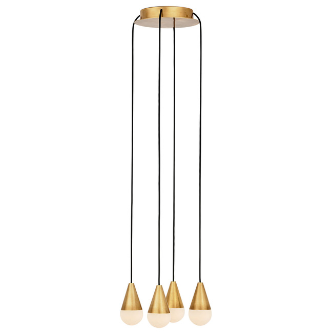 Cupola Alabaster Round Multi Light Chandelier by Visual Comfort Modern