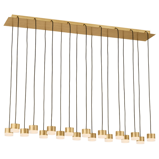 Gable Alabaster Linear Chandelier by Visual Comfort Modern