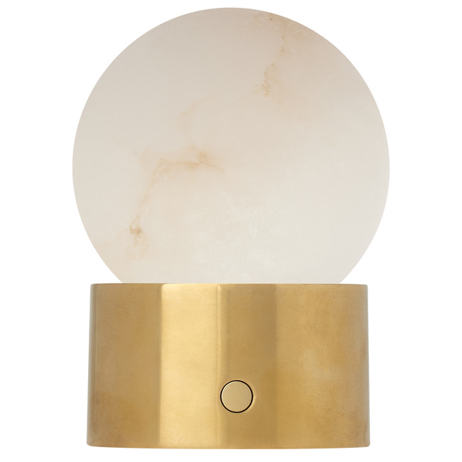 Mina Alabaster Rechargeable Table Lamp by Visual Comfort Modern