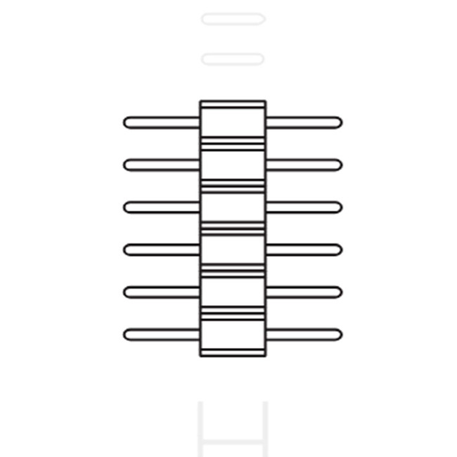 RGBTW Strip PIN Male Connector by PureEdge Lighting