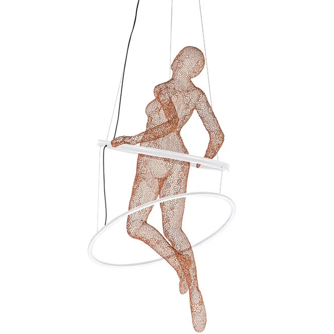 Limbo Hoop Pendant by Kenneth Cobonpue