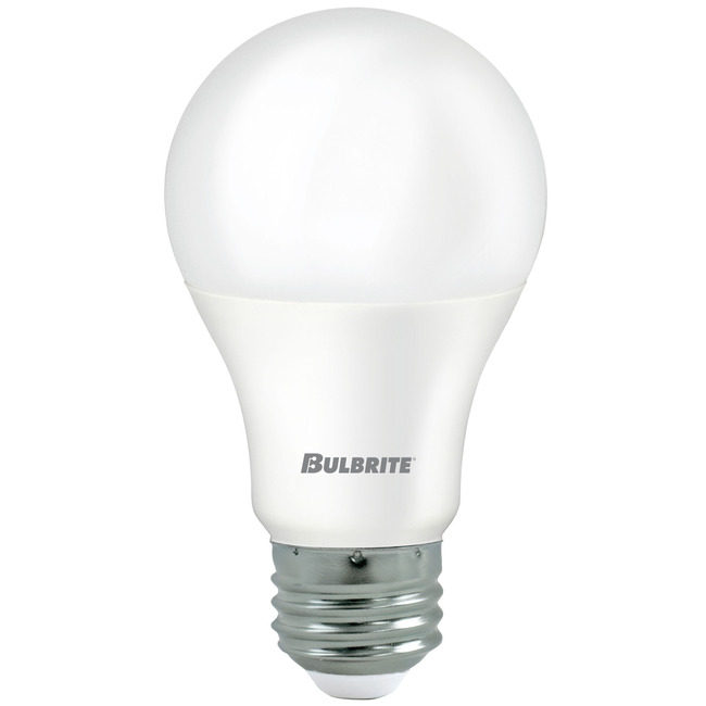 A19 Med Base 8.5W Non-Dim 120V 3000K 80CRI 8-PACK by Bulbrite
