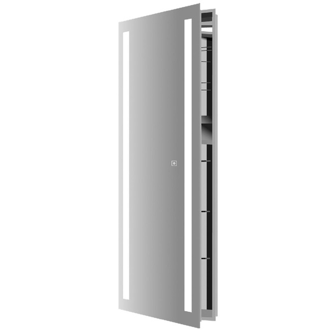 Ascension Lighted Mirror Wardrobe Cabinet by Electric Mirror