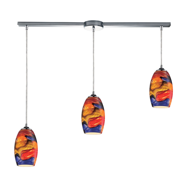Surrealist Slim Linear Multi Light Pendant by Elk Home