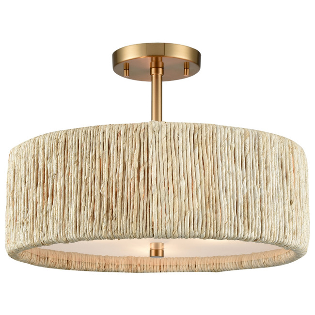 Abaca Semi Flush Ceiling Light by Elk Home