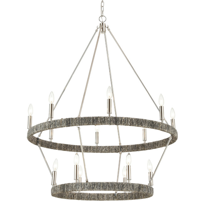 Abaca Tier Chandelier by Elk Home