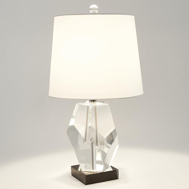 Facet Block Table Lamp by Global Views