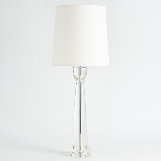 Modern Crystal Column Table Lamp by Global Views