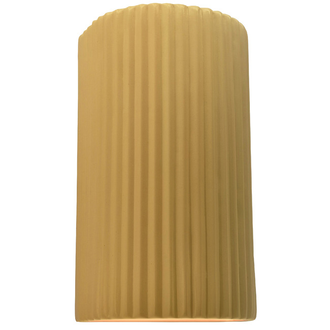 Ambiance Pleated Cylinder Wall Sconce by Justice Design