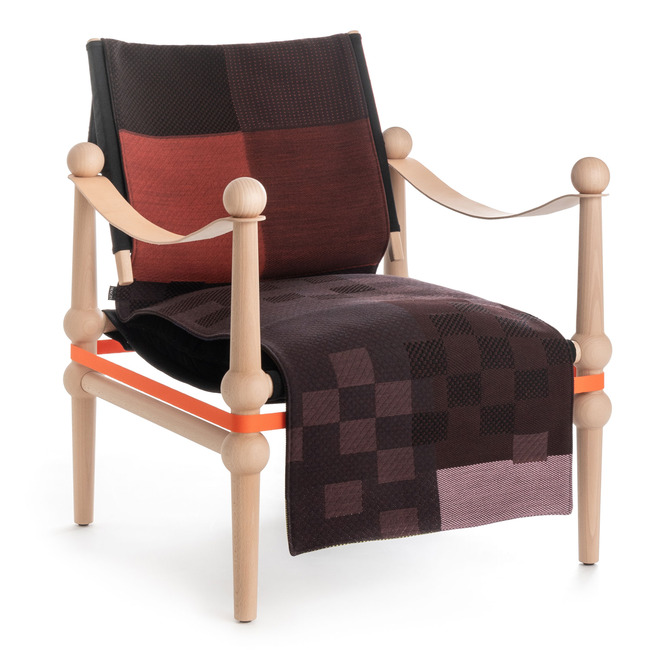 Twain Low Armchair with Quilt by Magis