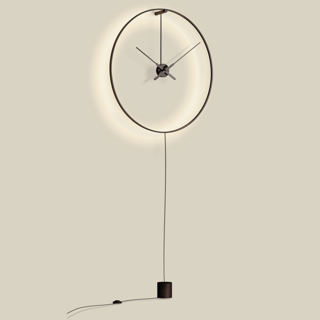 Ombra Plug In Wall Clock by Nomon