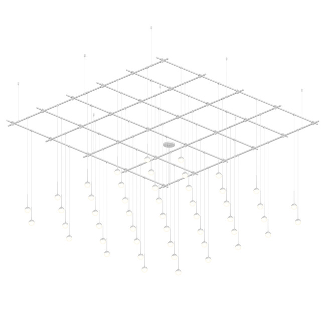 Suspenders Gridscape Pendant with Monoline Domed Ball Lights by SONNEMAN - A Way of Light