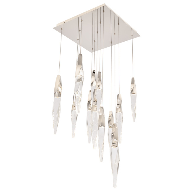 Kindjal Color-Select Square Multi Light Pendant by Schonbek Beyond