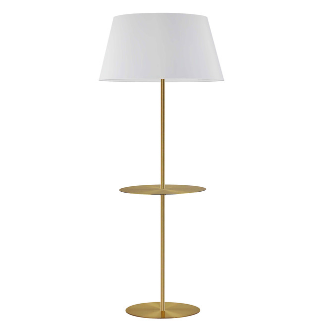 Gretchen Round Base Floor Lamp with Table by Dainolite