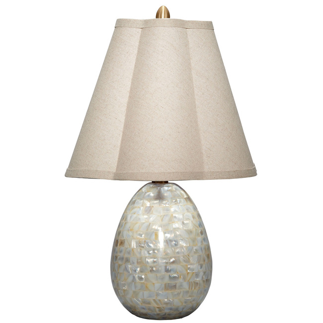 Capsule Table Lamp with Scalloped Shade by Jamie Young Company