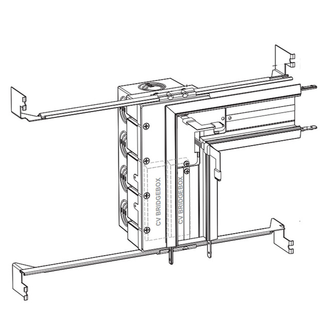 L Power Feed Connector with Wiz Pro CV Bridgebox/JBox by PureEdge Lighting