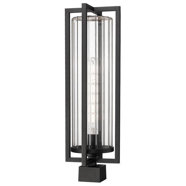 Aura Outdoor Post Light with Square Fitter by Z-Lite