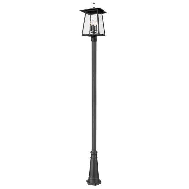 Rainer Outdoor Post Light with Decorative Hexagon Base by Z-Lite