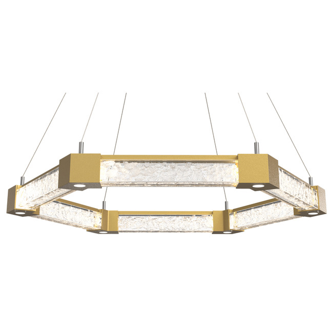 Axis Hexagonal Ring Chandelier by Hammerton Studio