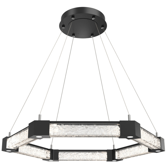 Axis Hexagonal Ring Chandelier by Hammerton Studio
