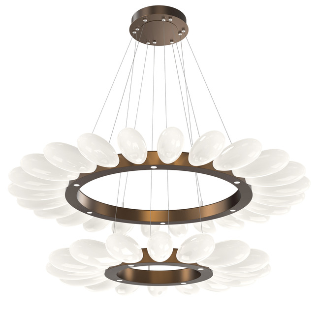 Fiori Two Tier Ring Chandelier by Hammerton Studio