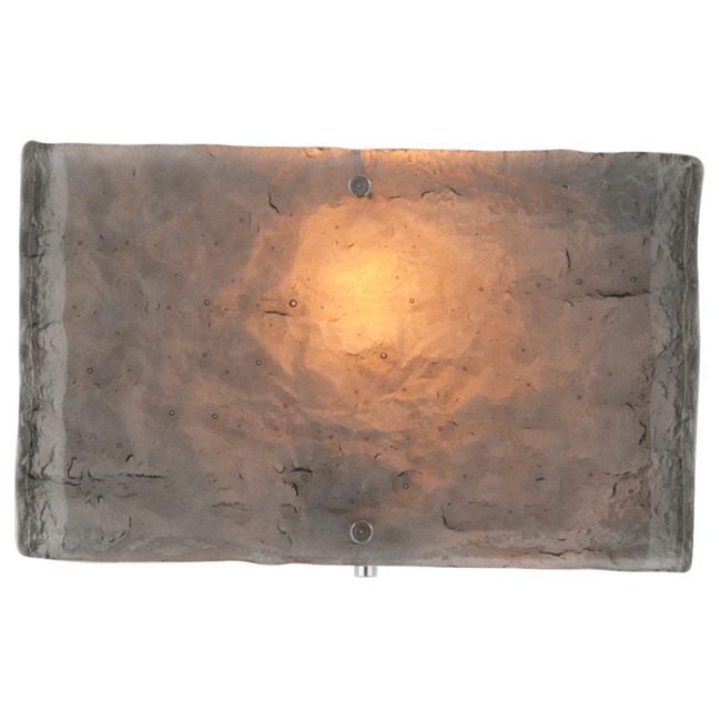 Textured Glass Square Wall Sconce by Hammerton Studio