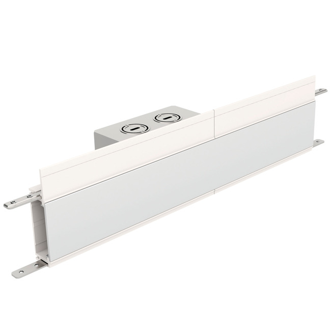 Truline Trim 1.6A Center Feed Power Channel Connector by PureEdge Lighting