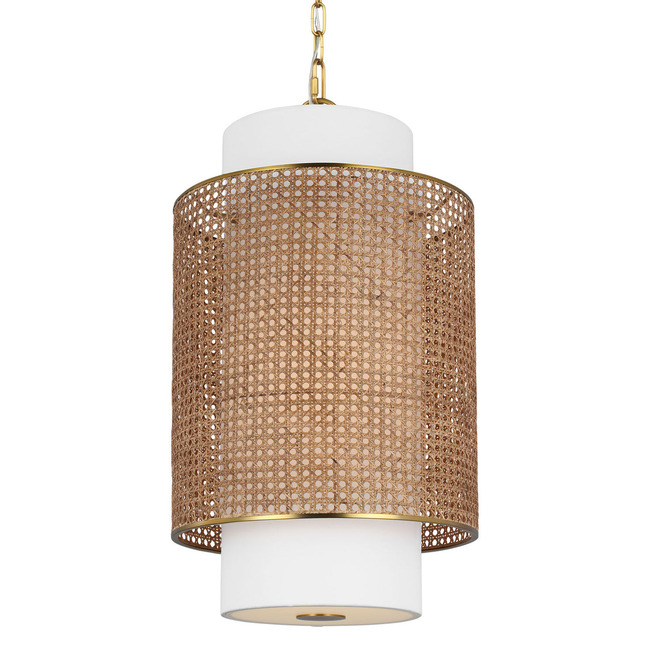 Sawyer Rattan Pendant by Visual Comfort Studio