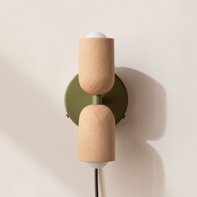 Ceramic Plug-In Up Down Wall Sconce - Overstock by In Common With