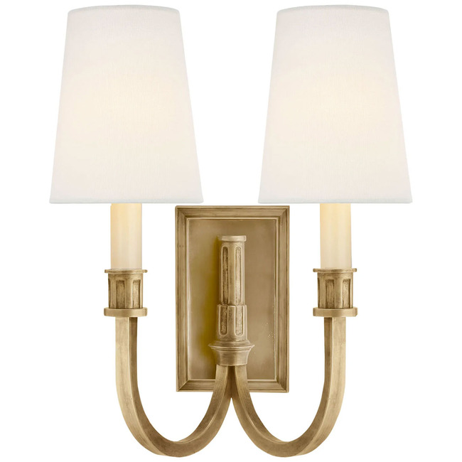 Modern Library Double Wall Sconce - Overstock by Visual Comfort Signature