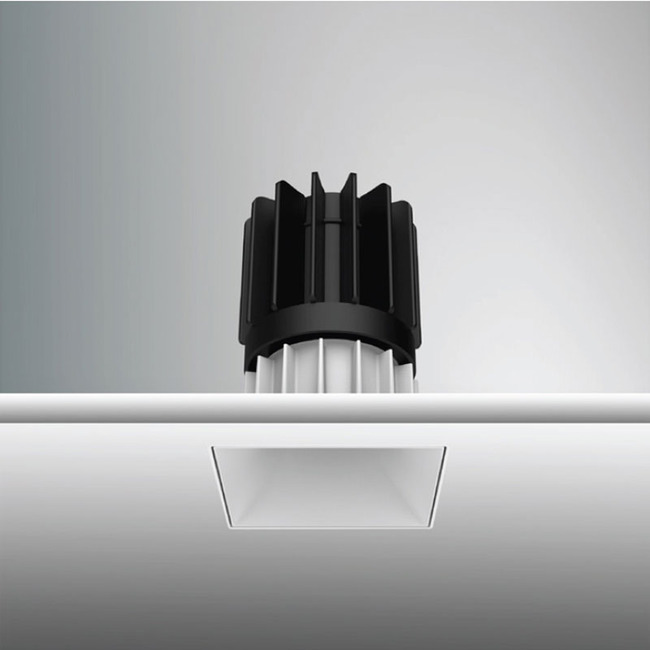 Luca 2.7" Square TruColor RGBTW 24V Trimless Fixed Downlight by PureEdge Lighting
