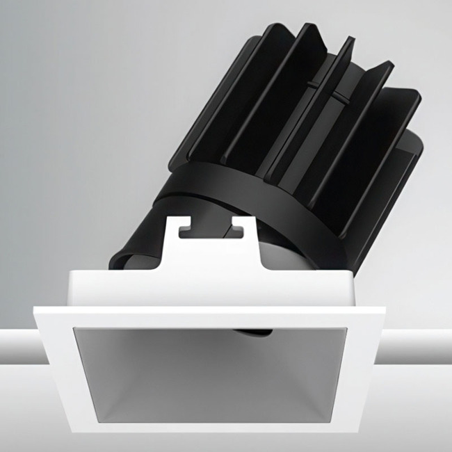 Luca 2.7" Square TruColor RGBTW 24V ADJ Downlight With Trim by PureEdge Lighting