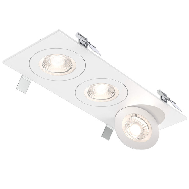 Pivot 4IN Round Color-Select Trio Flat Gimbal Downlight by DALS Lighting