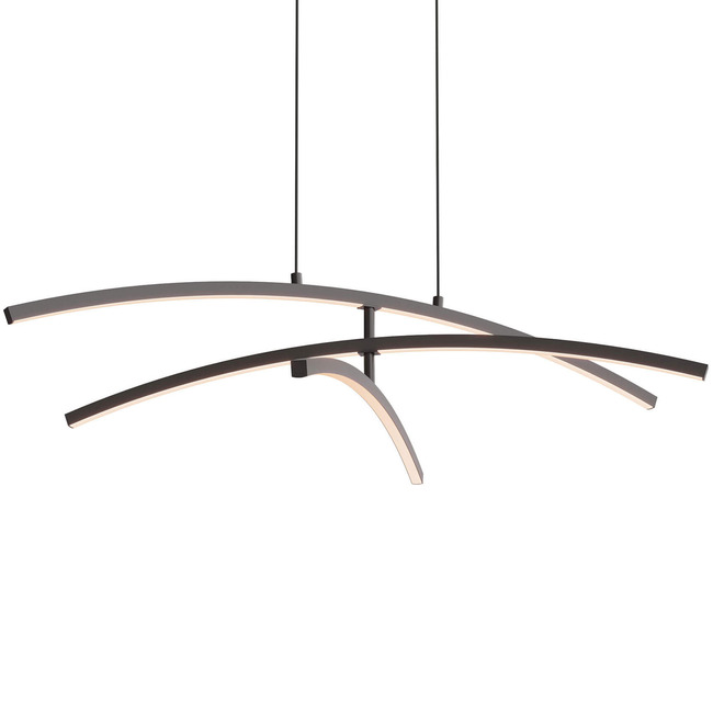 Sway 3 Curved Color-Select Linear Pendant by DALS Lighting