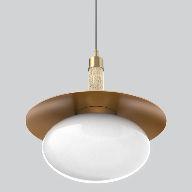 Boston Tall Oval Glass Pendant by Viro Lighting