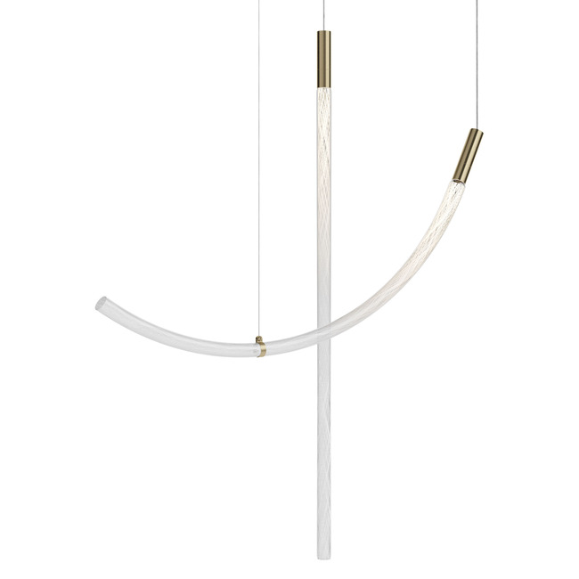 Flare Vertical Multi Light Pendant by Bomma