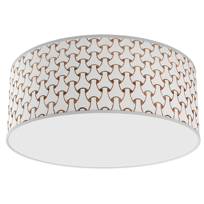 Basket Weave Drum Ceiling Light by Jef Designs