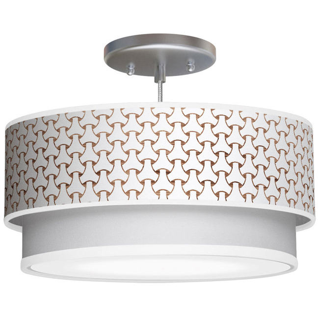 Basket Weave Double Tiered Pendant by Jef Designs