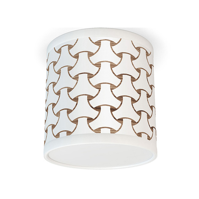 Basket Weave Tube Ceiling Light by Jef Designs