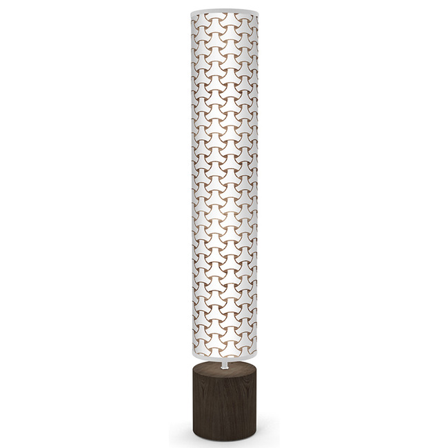 Basket Weave Column Floor Lamp by Jef Designs