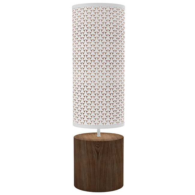 Basket Weave Column Table Lamp by Jef Designs