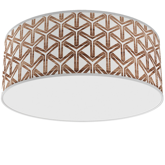 Cubist Drum Ceiling Light by Jef Designs