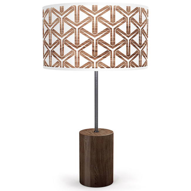 Cubist Drum Table Lamp by Jef Designs