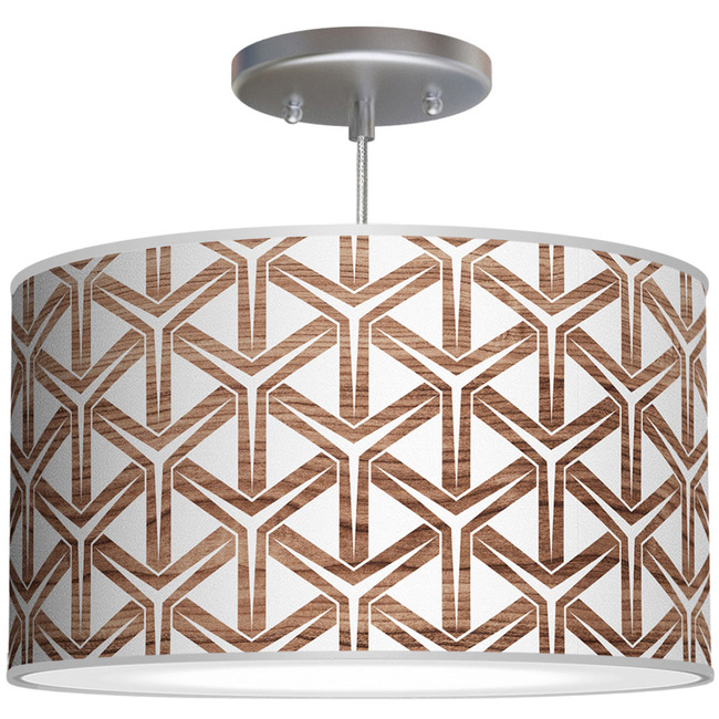Cubist Drum Pendant by Jef Designs