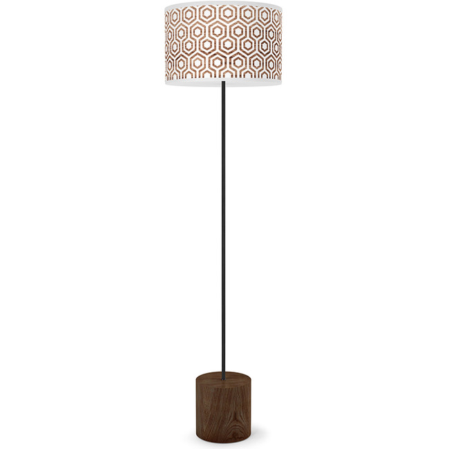 Hexagon Drum Floor Lamp by Jef Designs