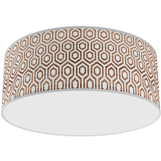 Hexagon Drum Ceiling Light by Jef Designs
