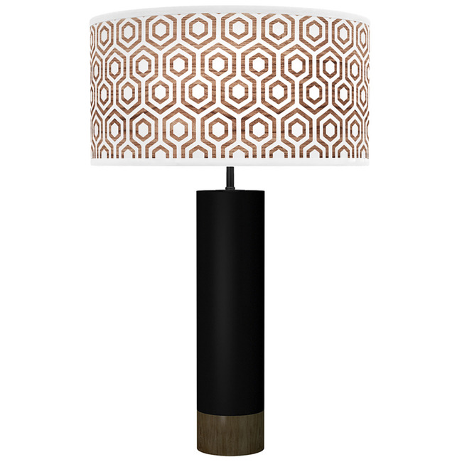 Hexagon Thad Table Lamp by Jef Designs
